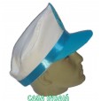 Chapéu de Capitão Simples (Quépe) Aba Azul Claro