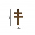 Cruz de Caravaca em Madeira 6cm
